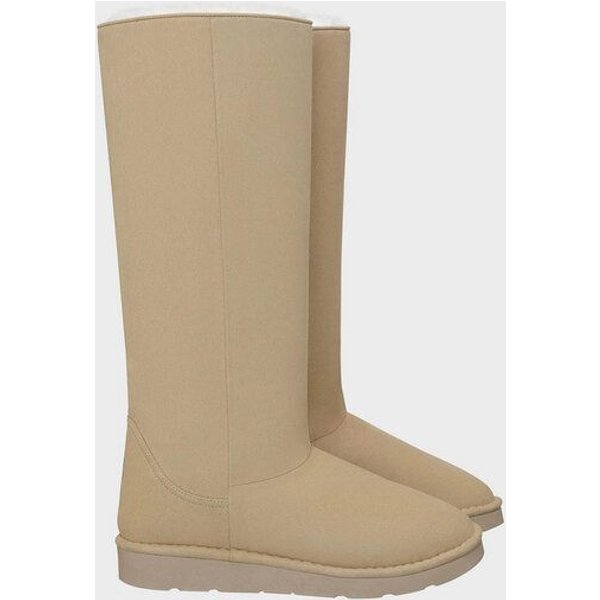 New Orchard Vegan Boots Long Black & Beige