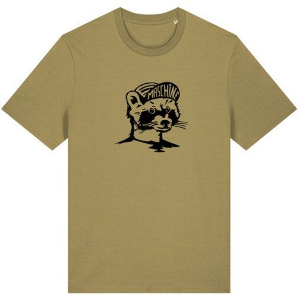 päfjes Waschbär die Maschine Fahrrad Gravel - Unisex Männer Bio Unifarben T-Shirt