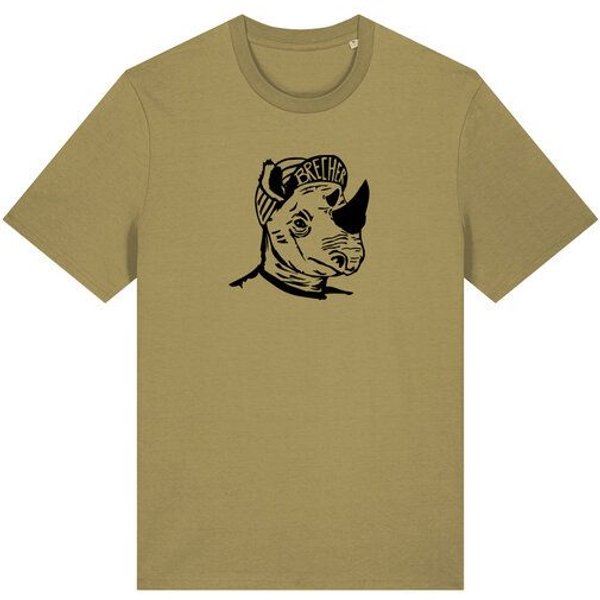 päfjes Nashorn der Brecher Fahrrad Gravel - Unisex Männer Bio Unifarben T-Shirt