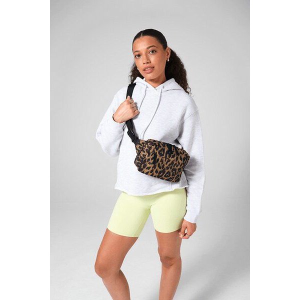 BagBase Cross Body Bag Leopard Print Schultertasche Bauchtasche Recyceltes PET
