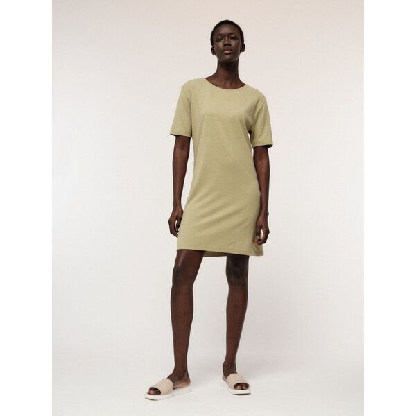 LANIUS Kleid mit Rückenausschnitt aus Hanf und Bio-Baumwolle