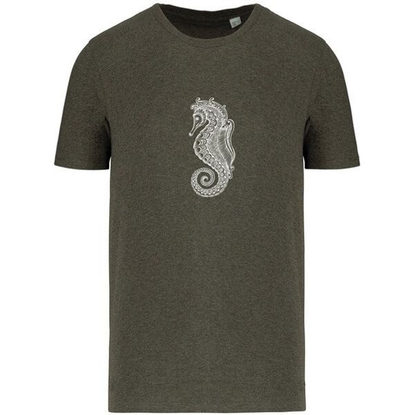 Brandless Basic Bio T-Shirt Nr.4 Seepferd 155g/m² XXS - 5 XL