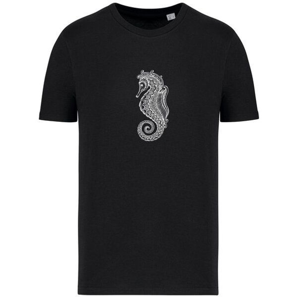Brandless Basic Bio T-Shirt Nr.4 Seepferd 155g/m² XXS - 5 XL