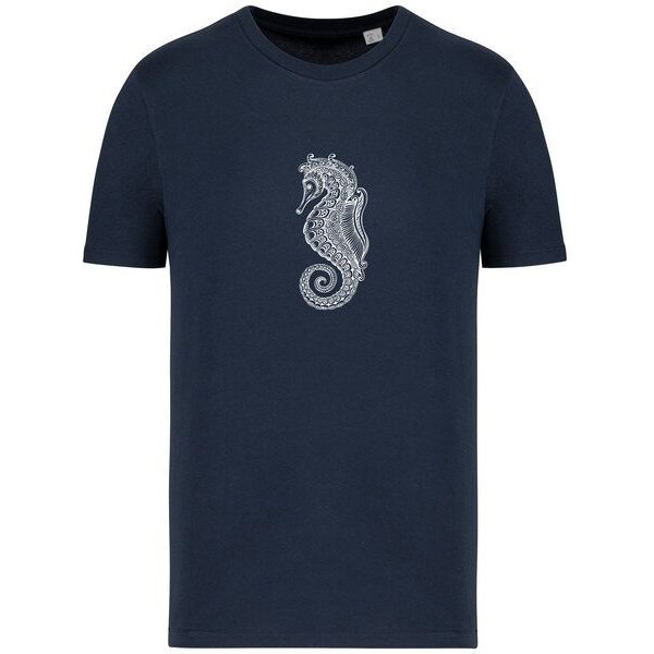 Brandless Basic Bio T-Shirt Nr.4 Seepferd 155g/m² XXS - 5 XL