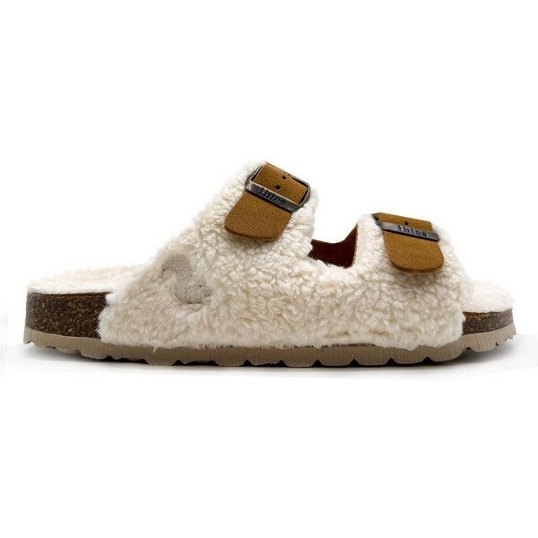Vegane "thies ® Eco Teddy Mixed Sandale" aus rec. PET & Biobaumwolle