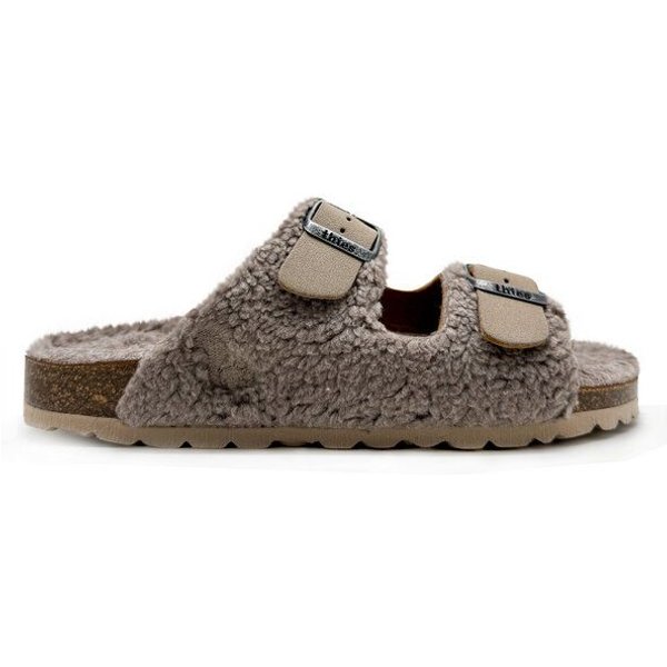 Vegane "thies ® Eco Teddy Mixed Sandale" aus rec. PET & Biobaumwolle