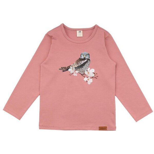 Kinder Langarmshirt GOTS zertifiziert, rosé, Bio-Baumwolle, weich – Walkiddy