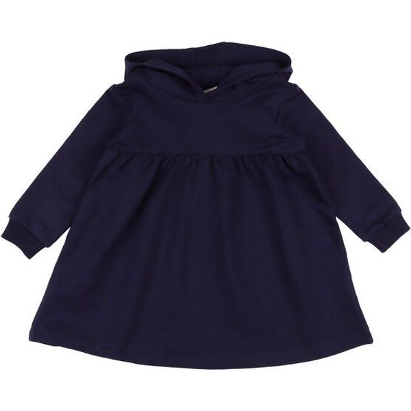 Bio-Baumwolle Navy Blazer Sweatdress - Handgeerntet, GOTS-Zertifiziert – Walkiddy