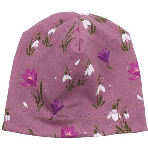 Kinder Mütze GOTS-zertifiziert aus Bio-Baumwolle, lila Jersey-Beanie, weich & dehnbar für empfindliche Haut – Walkiddy