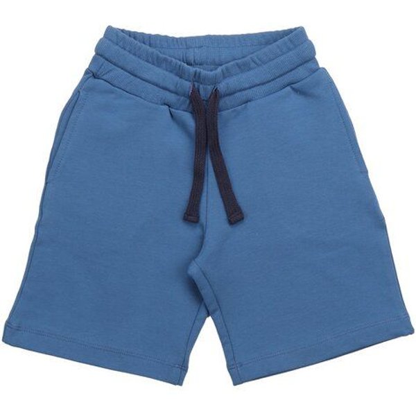 Cotokids Kinder Shorts GOTS-zertifiziert aus Bio-Baumwolle, dunkelblau, elastischer Bund mit Kordelzug – Walkiddy, weich & alltagstauglich