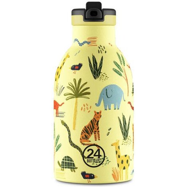 24bottles 0,33l Kids Edelstahl Thermosflasche mit Strohhalm