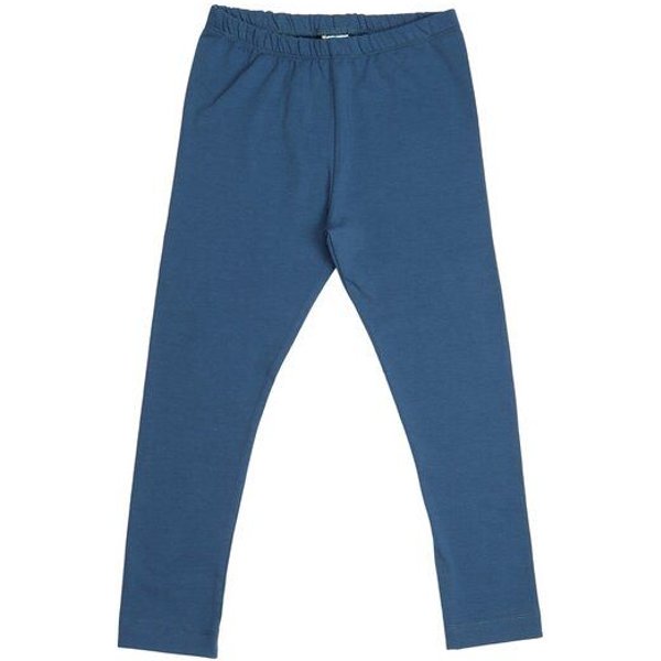 Kinder Leggings GOTS zertifiziert, Bio-Baumwolle, navy, weich & elastisch, bequemer Bund, Alltag – Walkiddy