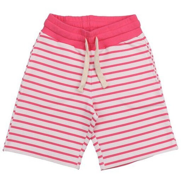 Cotokids Kinder Shorts Bio-Baumwolle, Rosa-Weiß gestreift, Walkiddy