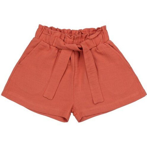 Kinder Shorts Bio-Baumwolle Golden Ochre von Walkiddy, GOTS-zertifizierte, vegane Jersey-Shorts für Mädchen & Jungen, weich, atmungsaktiv und bequem für Alltag, Spielplatz, Urlaub und Kindergarten