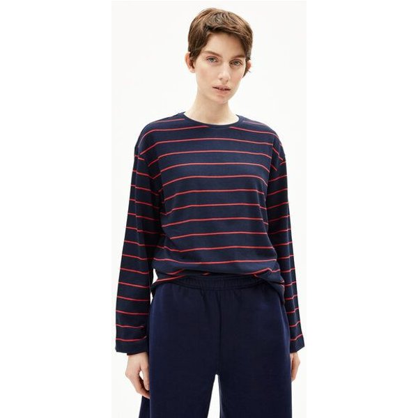ARMEDANGELS MARYNAA FINE STRIPE Damen Longsleeve aus Bio-Baumwoll Mix