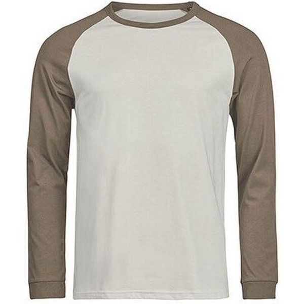 TeeJays Herren Langarm T-Shirt Two Tone Bio - Baumwolle bis 3XL Longsleeve