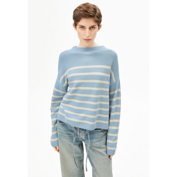 ARMEDANGELS MERINAA STRIPES Damen Strickpullover aus Bio-Baumwolle