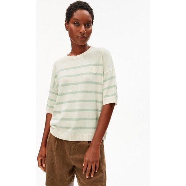 ARMEDANGELS STRIPE Damen Strickshirt aus Leinen-Mix