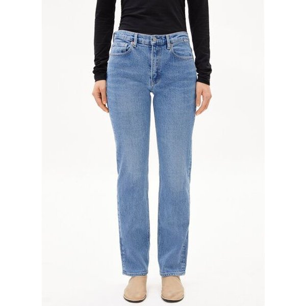 ARMEDANGELS CARENAA Damen Straight Jeans Bio-Baumwoll Mix Comfort Stretch