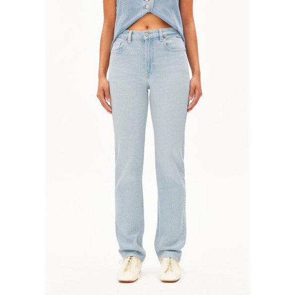 ARMEDANGELS CARENAA Damen Straight Jeans Bio-Baumwoll Mix Comfort Stretch