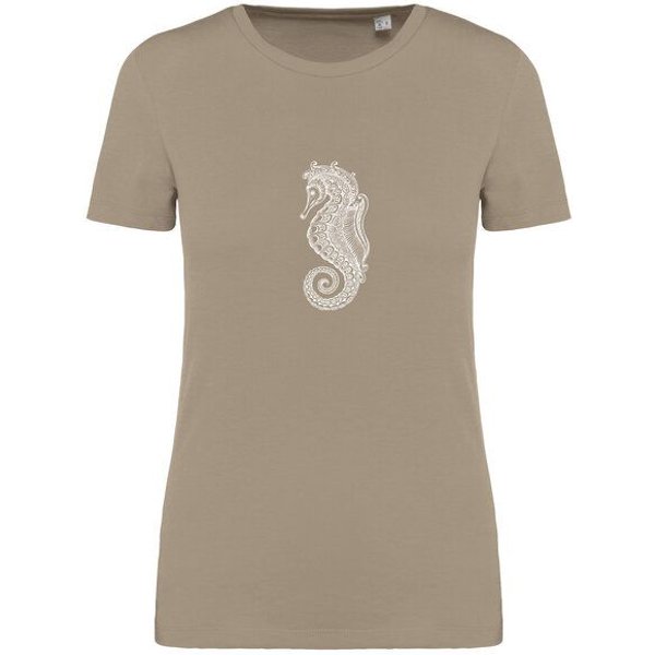 Brandless Basic Bio T-Shirt (ladies) Nr.4 Seepferd 155 g/m² XS- XXL