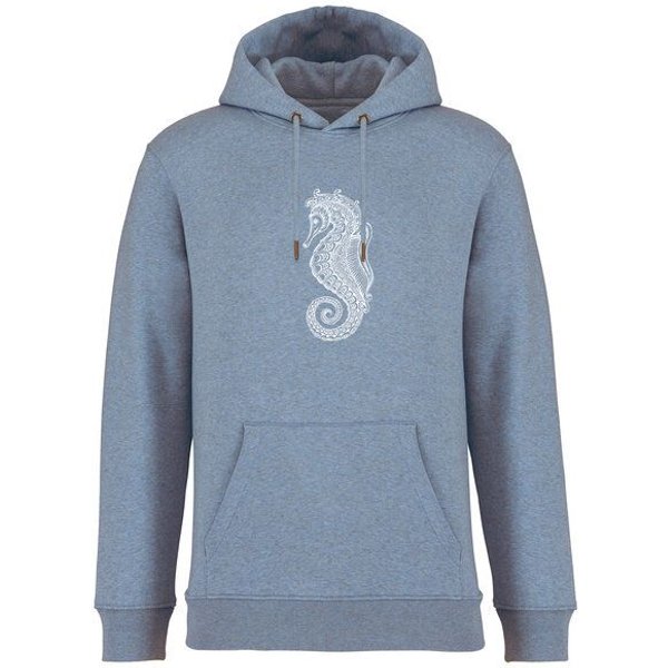 Brandless Basic Bio Unisex Hoody Nr. 4 Seepferd 350g/m²