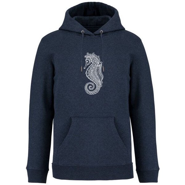 Brandless Basic Bio Unisex Hoody Nr. 4 Seepferd 350g/m²