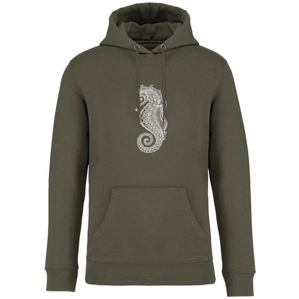 Brandless Basic Bio Unisex Hoody Nr. 4 Seepferd 350g/m²