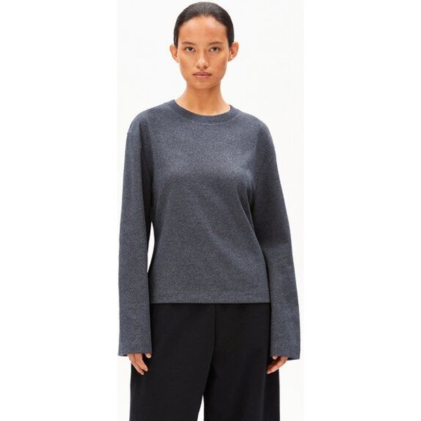 ARMEDANGELS UN-WASTED Damen Longsleeve aus recyceltem Baumwoll Mix