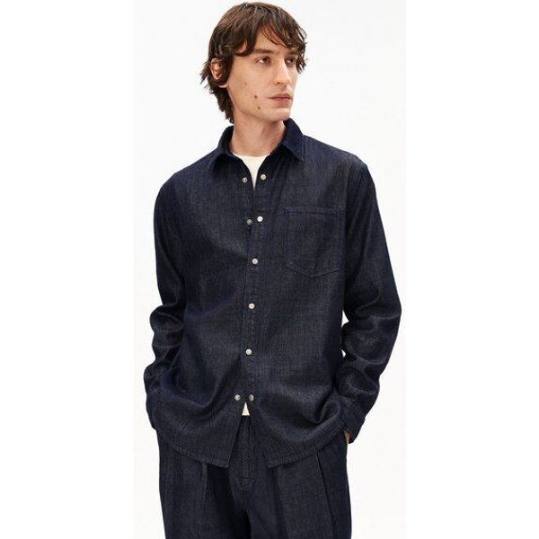 ARMEDANGELS DARK WASH DENIM Herren Jeanshemd aus Bio-Baumwoll-Mix