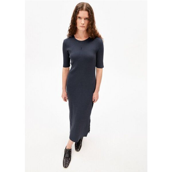 ARMEDANGELS SEHAARAA GMT DYE Damen Ripp-Jerseykleid aus Bio-Baumwoll Mix