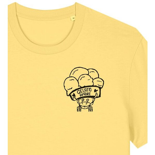 päfjes Gelato Amore / Eis Krabbe mit Eisbecher - Fair Bio Männer Unisex T-Shirt