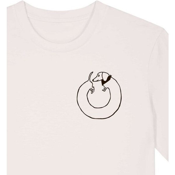päfjes Dackel Hund Kreis Po - Unisex Männer T-Shirt Bio & Fair