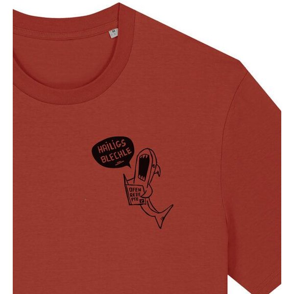 päfjes Hailigs Blechle Hai Kochen - Unisex Männer T-Shirt Bio & Fair