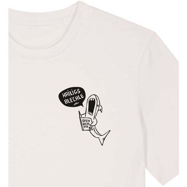 päfjes Hailigs Blechle Hai Kochen - Unisex Männer T-Shirt Bio & Fair