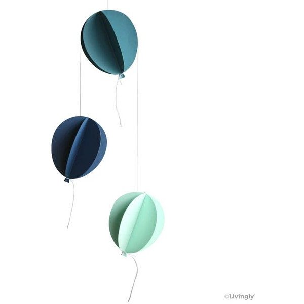 Livingly Ballon Mobile aus Papier