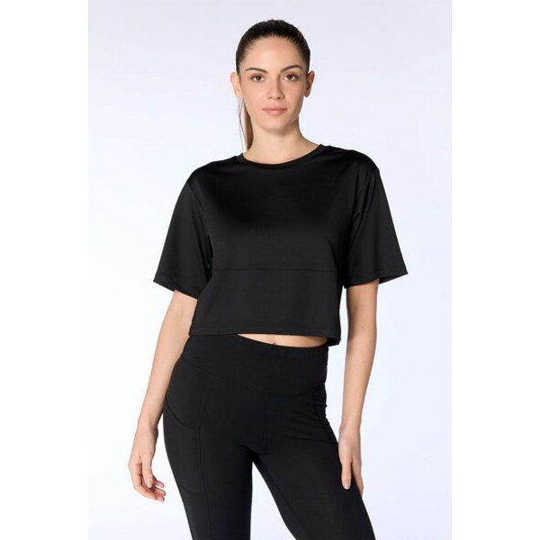 True North Damen Cropped T-Shirt aus recyceltem Polyester – Kurzarmshirt 1116