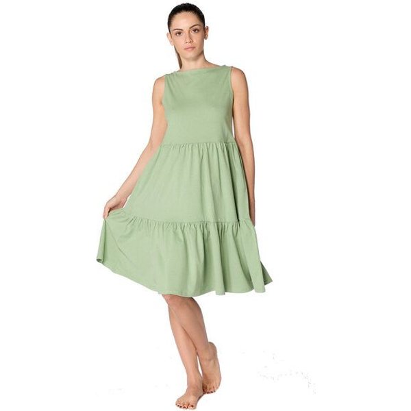 Leela Cotton Damen Volantkleid Bio-Baumwolle Kleid Sommerkleid 1733