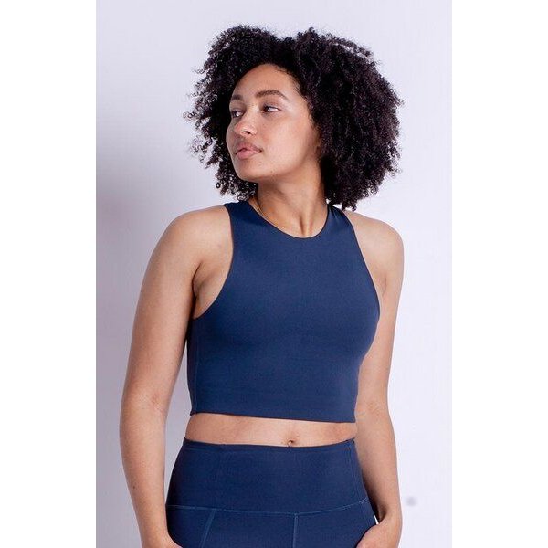 Girlfriend Collective Damen Yoga-BH-Top „Dylan" aus recycelten Plastikflaschen