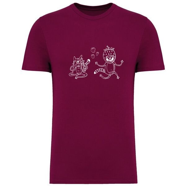 Brandless Basic Bio T-Shirt Strawberry Cats I ( 155g/m²) XXS - 5 XL