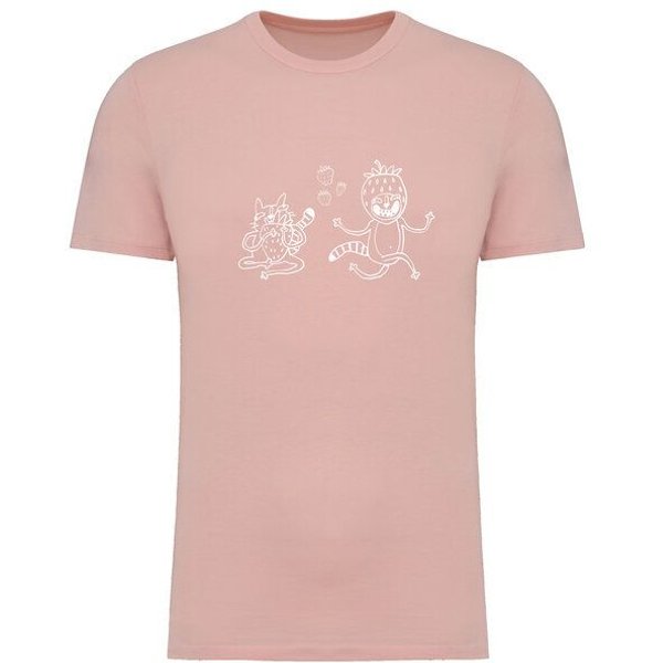 Brandless Basic Bio T-Shirt Strawberry Cats I ( 155g/m²) XXS - 5 XL