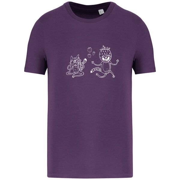 Brandless Basic Bio T-Shirt Strawberry Cats I ( 155g/m²) XXS - 5 XL