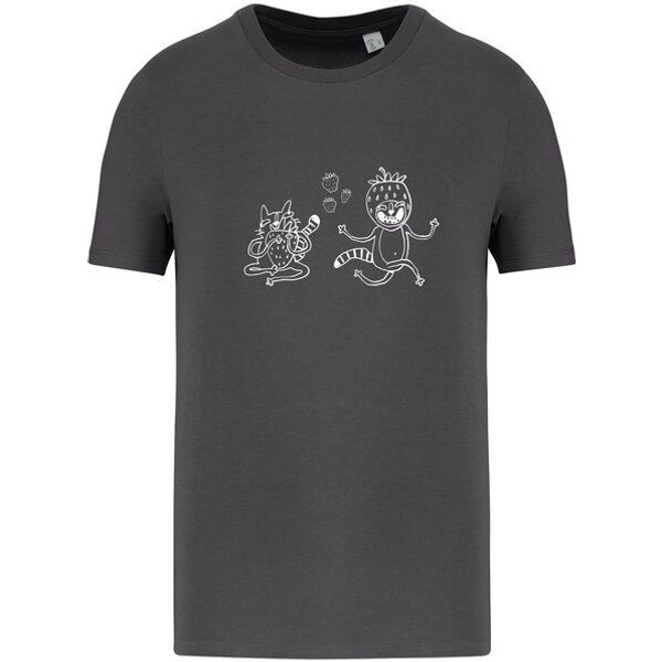Brandless Basic Bio T-Shirt Strawberry Cats I ( 155g/m²) XXS - 5 XL