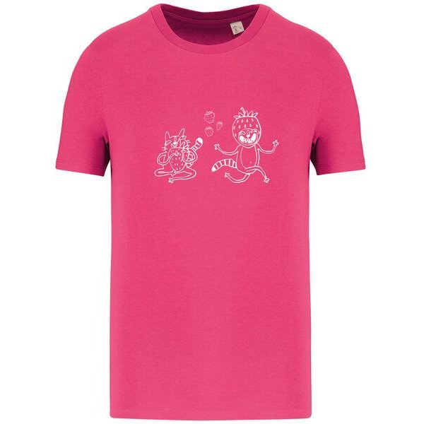 Brandless Basic Bio T-Shirt Strawberry Cats I ( 155g/m²) XXS - 5 XL