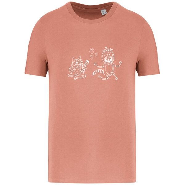 Brandless Basic Bio T-Shirt Strawberry Cats I ( 155g/m²) XXS - 5 XL