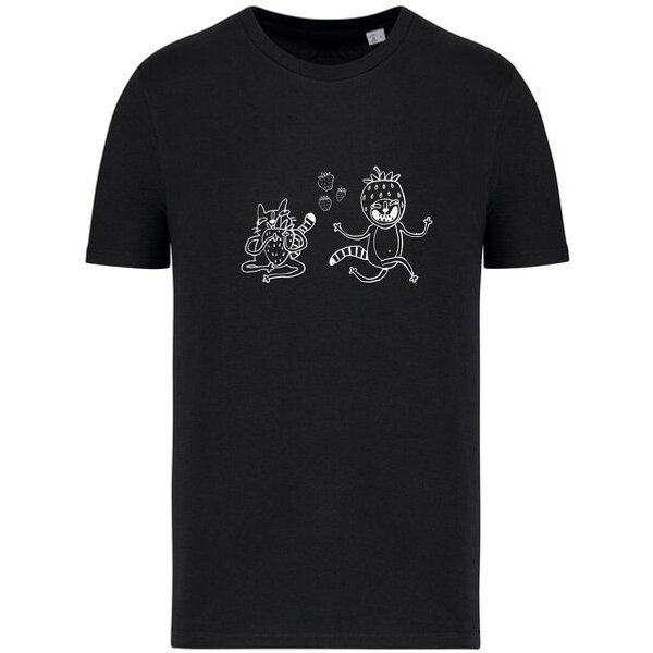Brandless Basic Bio T-Shirt Strawberry Cats I ( 155g/m²) XXS - 5 XL