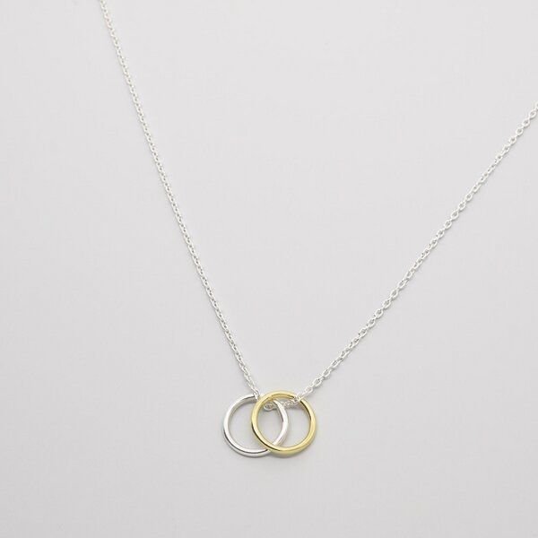 fejn jewelry Kette 'bicolor circle'