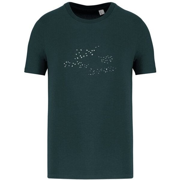 Greenspired Basic Bio T-Shirt Skybirds Nr. 4 ( 155g/m²) XXS - 5 XL