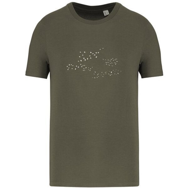 Greenspired Basic Bio T-Shirt Skybirds Nr. 4 ( 155g/m²) XXS - 5 XL