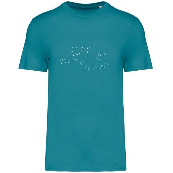 Greenspired Basic Bio T-Shirt Skybirds Nr. 4 ( 155g/m²) XXS - 5 XL